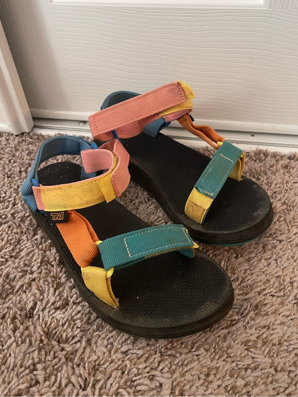 Color Block Teva Sandals